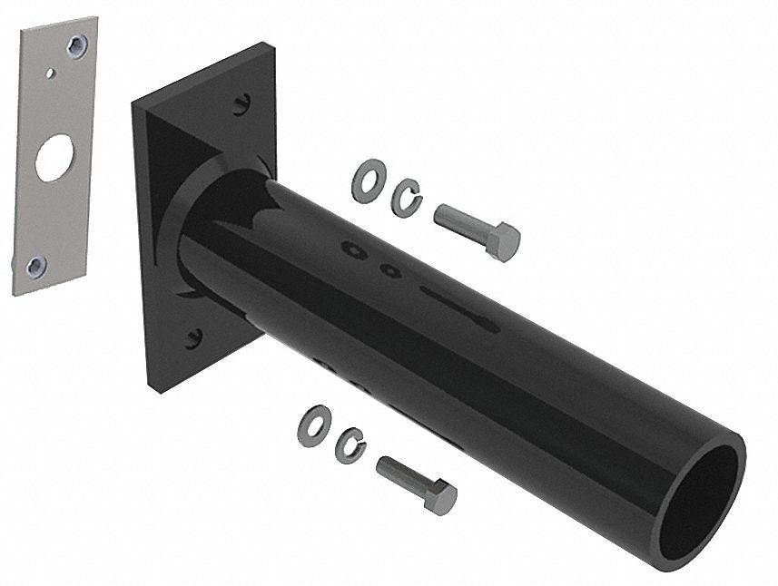 4ZWY4 - Adapter For Square Pole Black