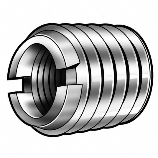 E Z Lok 7 16 In 303 Stainless Steel Self Locking Thread Insert With 1 4 Internal Thread Size 5 Pk 4zb71 303 4 Grainger