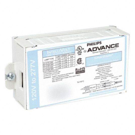 ADVANCE, Compact Fluorescent, 120 to 277V AC, CFL Ballast 4ZZ34ICF