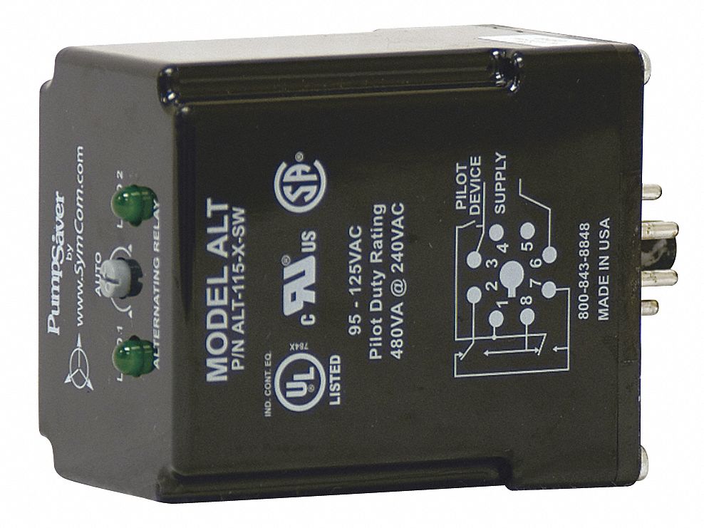 GE Alternating Relay, 115V AC, Octal Base Type, 8 4ZZG5Alt115XSW