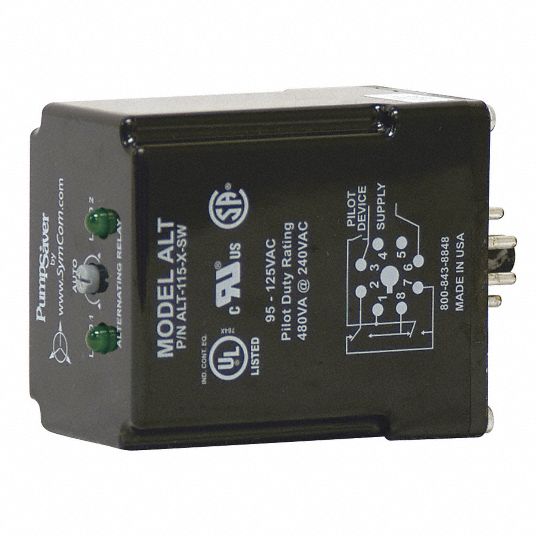 Alternating Relay, 115V AC, Octal Base Type, 8 - Grainger