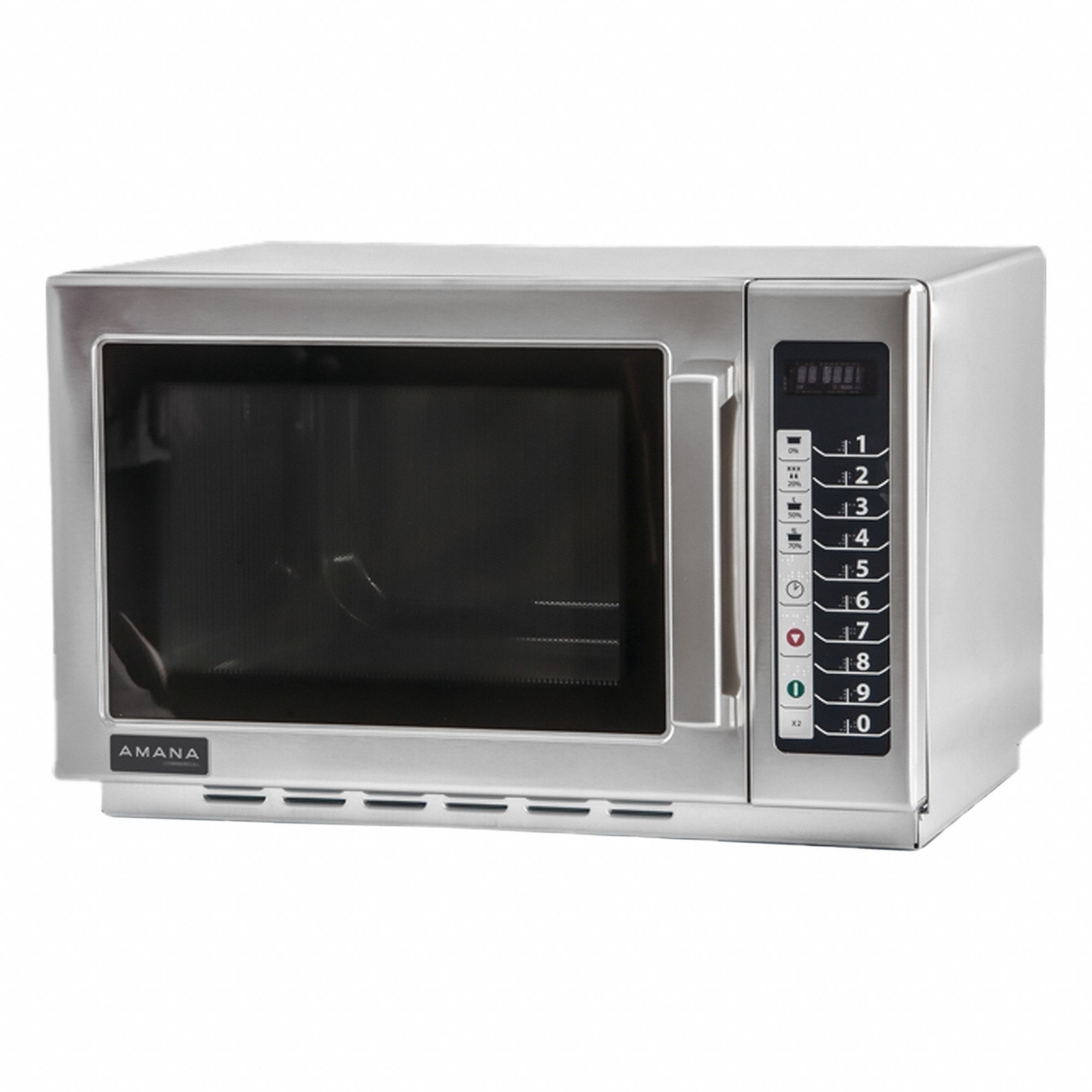 Microwave: Stainless Steel, 1.2 cu ft Oven Capacity, 1, 000 W Cooking Watt, 5 Power Levels