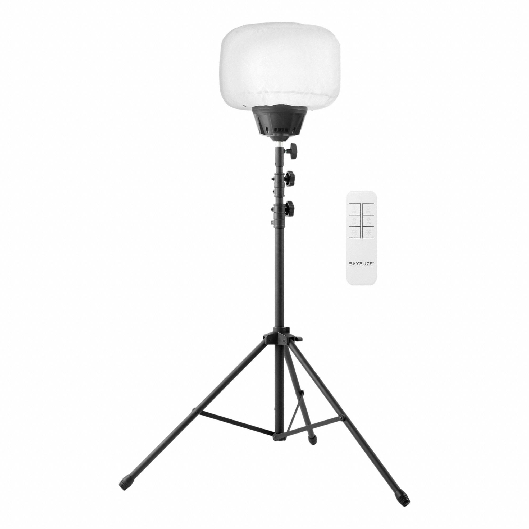 LED Balloon Light: 7, 800 lm Max Brightness, LED, 10 Brightness Levels, 1 Lamp Heads, IP42