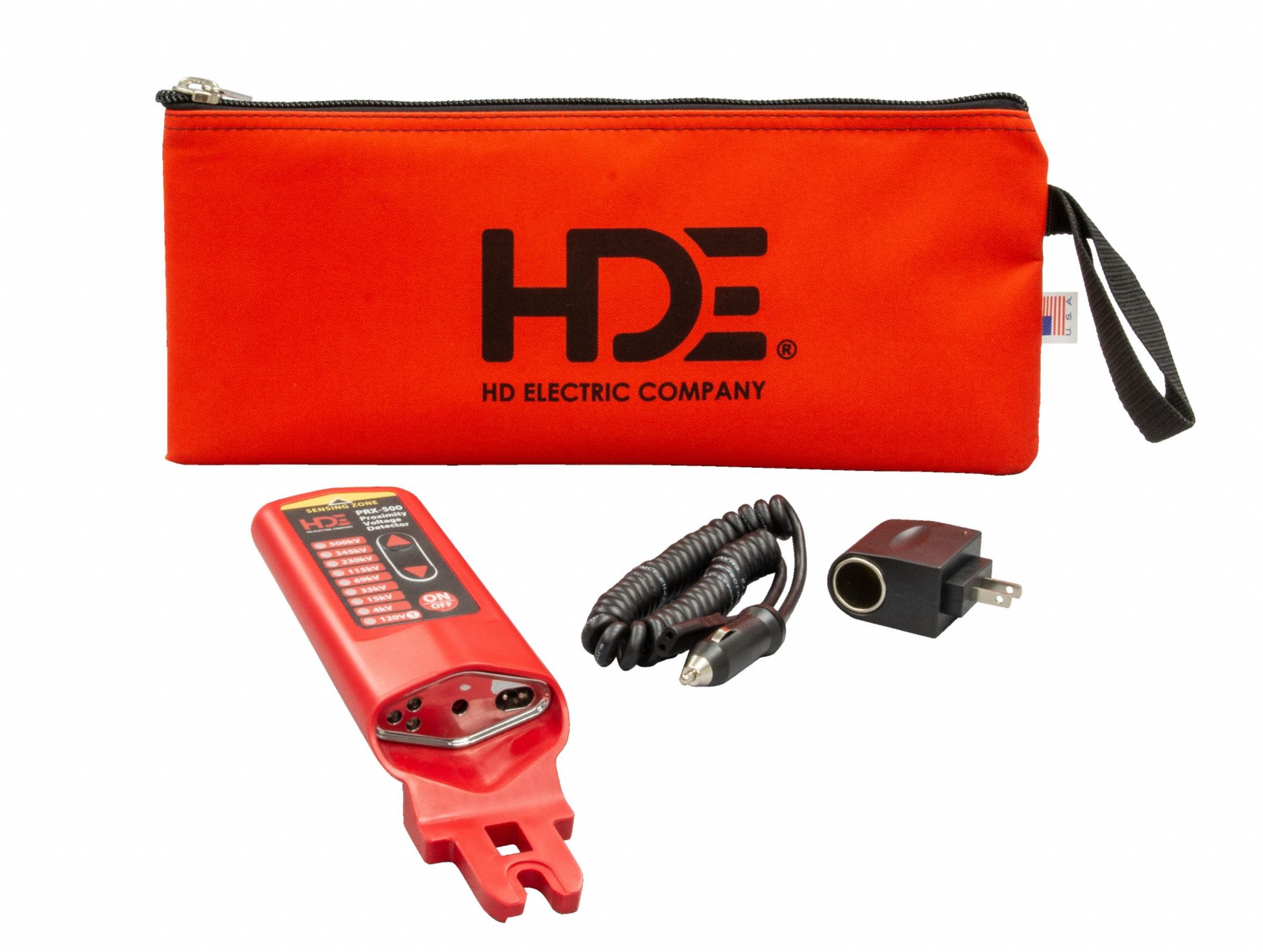 Hot Stick-Compatible High-Voltage Detector: 120 V to 500 kV, 10 in, 25 to 400 Hz, Audible/Light