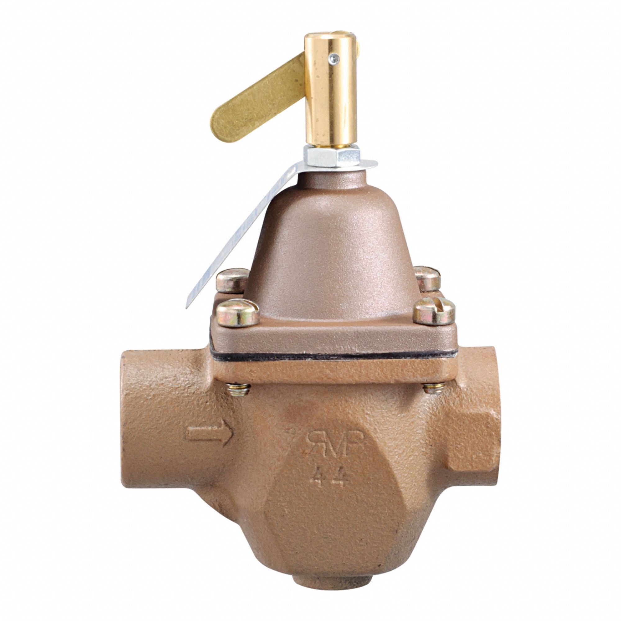 Boiler Feed Water Pressure Regulator: MNPT x MNPT, 1/2 in Pipe Size, Cast Iron, NPT x NPT