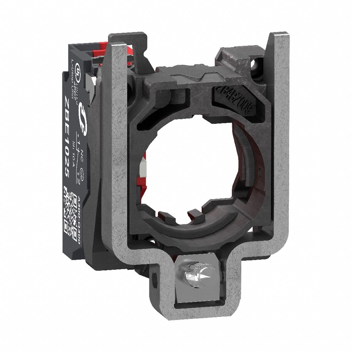 Contact Block: 22 mm Panel Mounting Size, 1NC, Momentary, ZB4 Series, Push-In
