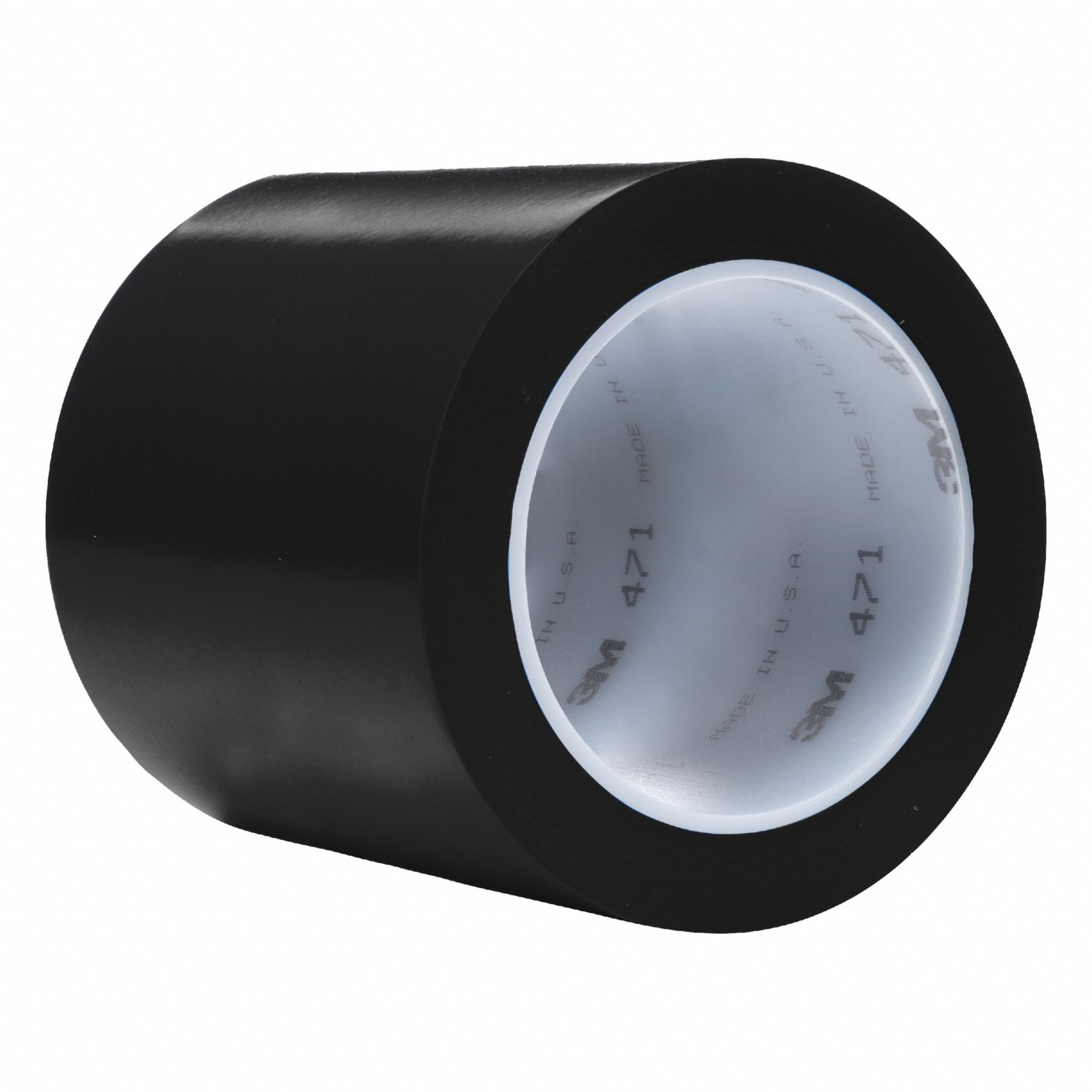 Floor Marking Tape: Gen Purpose, Solid, Black, 4 in x 108 ft, 5.2 mil Tape Thick, 3M™, 8 PK