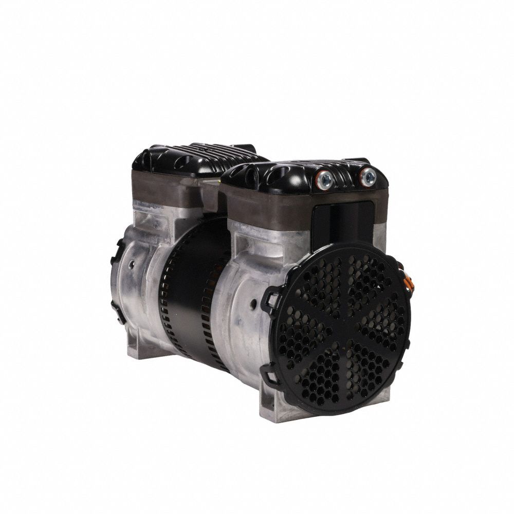 Rocking Piston Air Compressor: 0.5 hp, 1 Phase, 115/230V AC, 30 psi Max Continuous Pressure