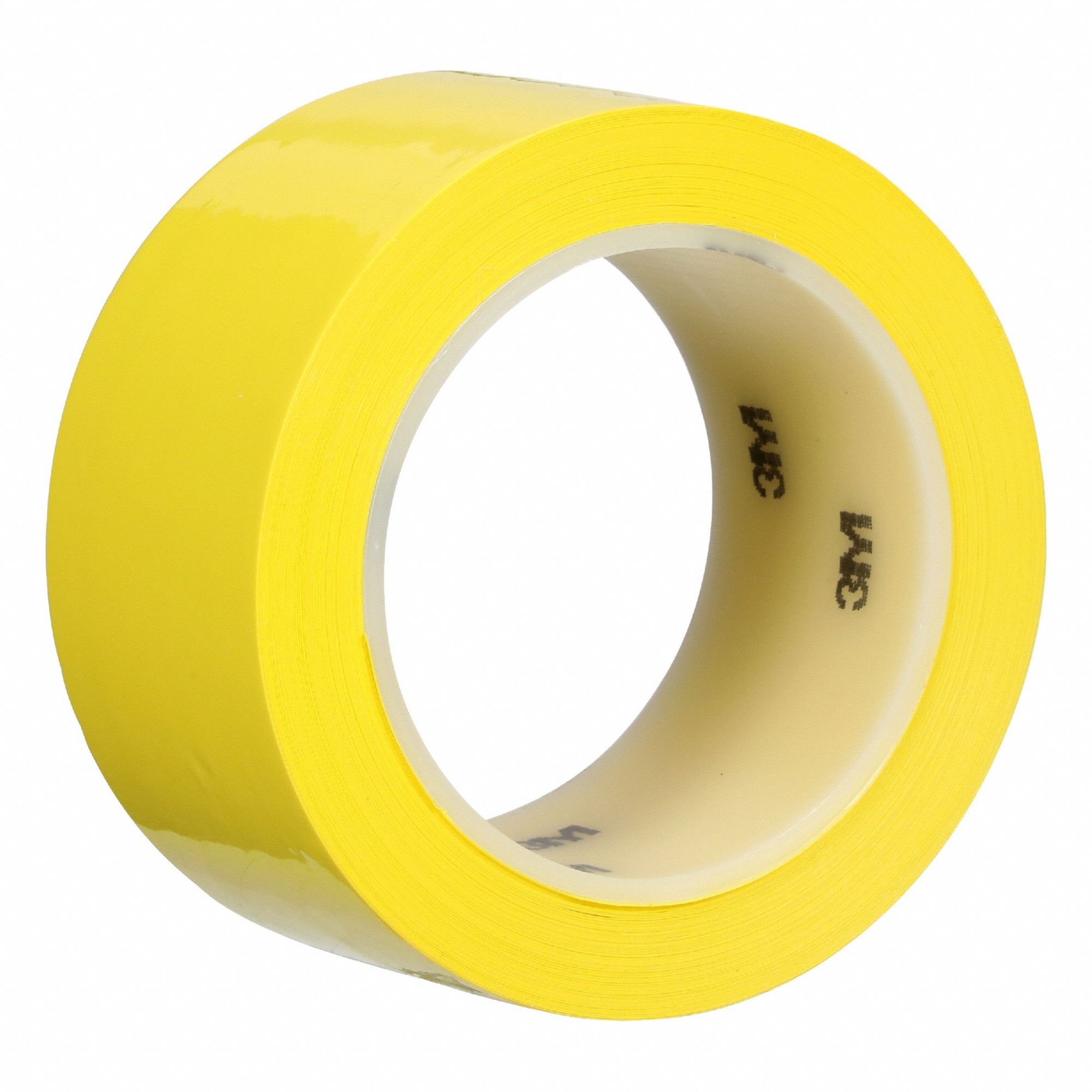 Sealing Tape: 2 in Wd, 36 yd Lg, 5.3 mil Thick, Yellow, Polyethylene Film, Rubber, Single-Sided