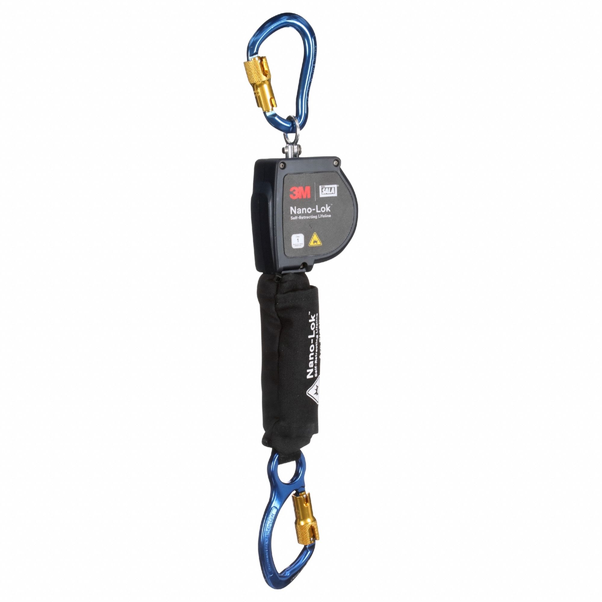 Self-Retracting Lifeline: Steel Quick-Connect Anchor, Harness Aluminum Carabiner