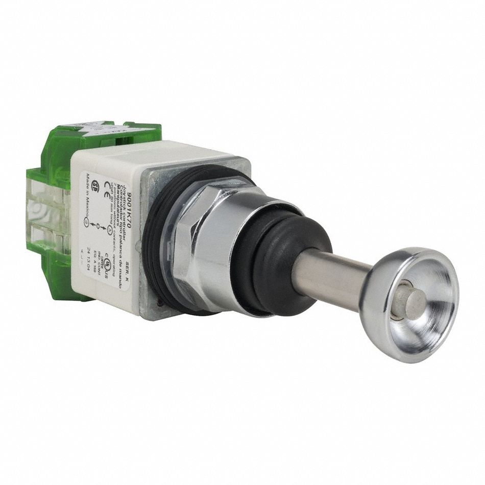 Joystick Operator: Vertical Operation, 2 Positions, 2NO, Momentary, Latching