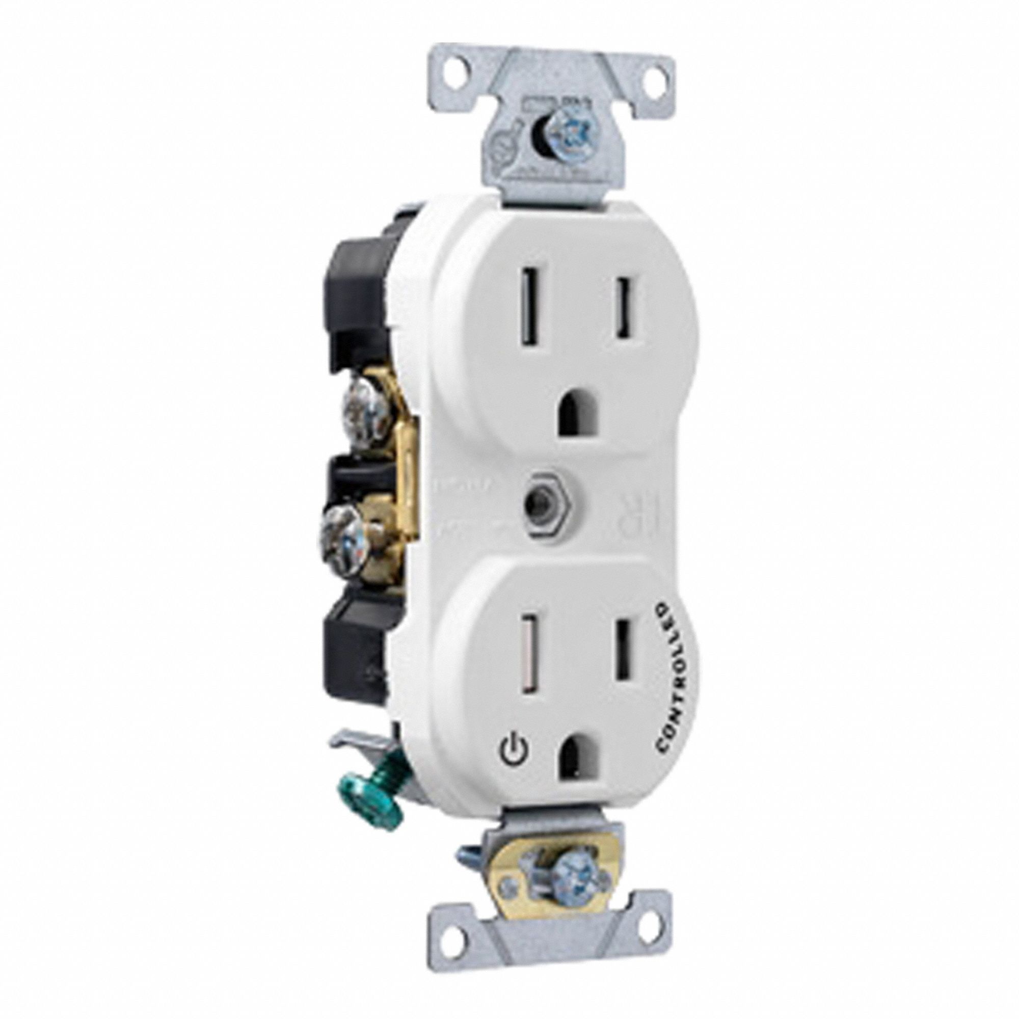 Duplex Outlet White 15A 125V TR