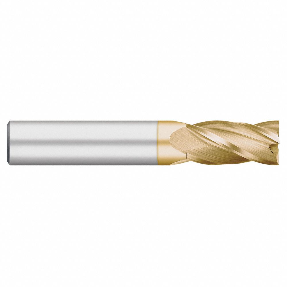 Carbide, TiN Coated, Square End Mill - 870W97|206-001203B - Grainger
