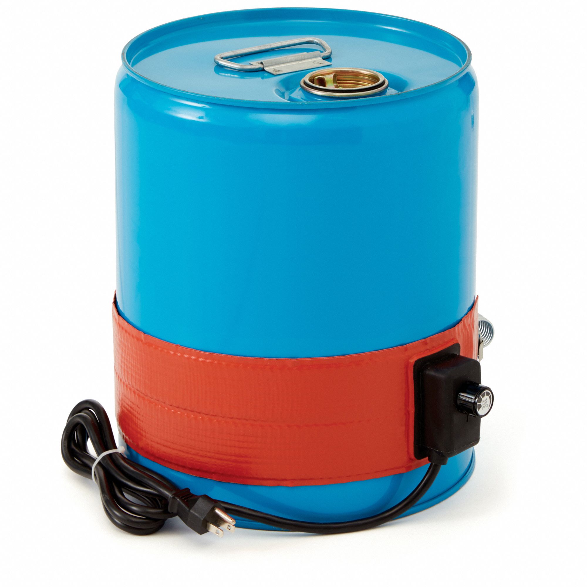 Drum Heater: 115V AC, 550 W Watts, 0°F to 425°F, Drums, For 5 gal Drum Capacity