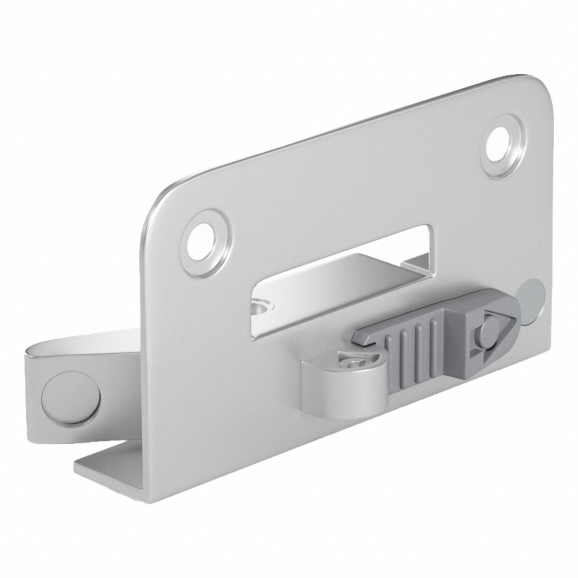 Window Opening Control Device: Flat, 2 3/8 in Lg, 1 11/32 in Wd, Left-Hand, Polished