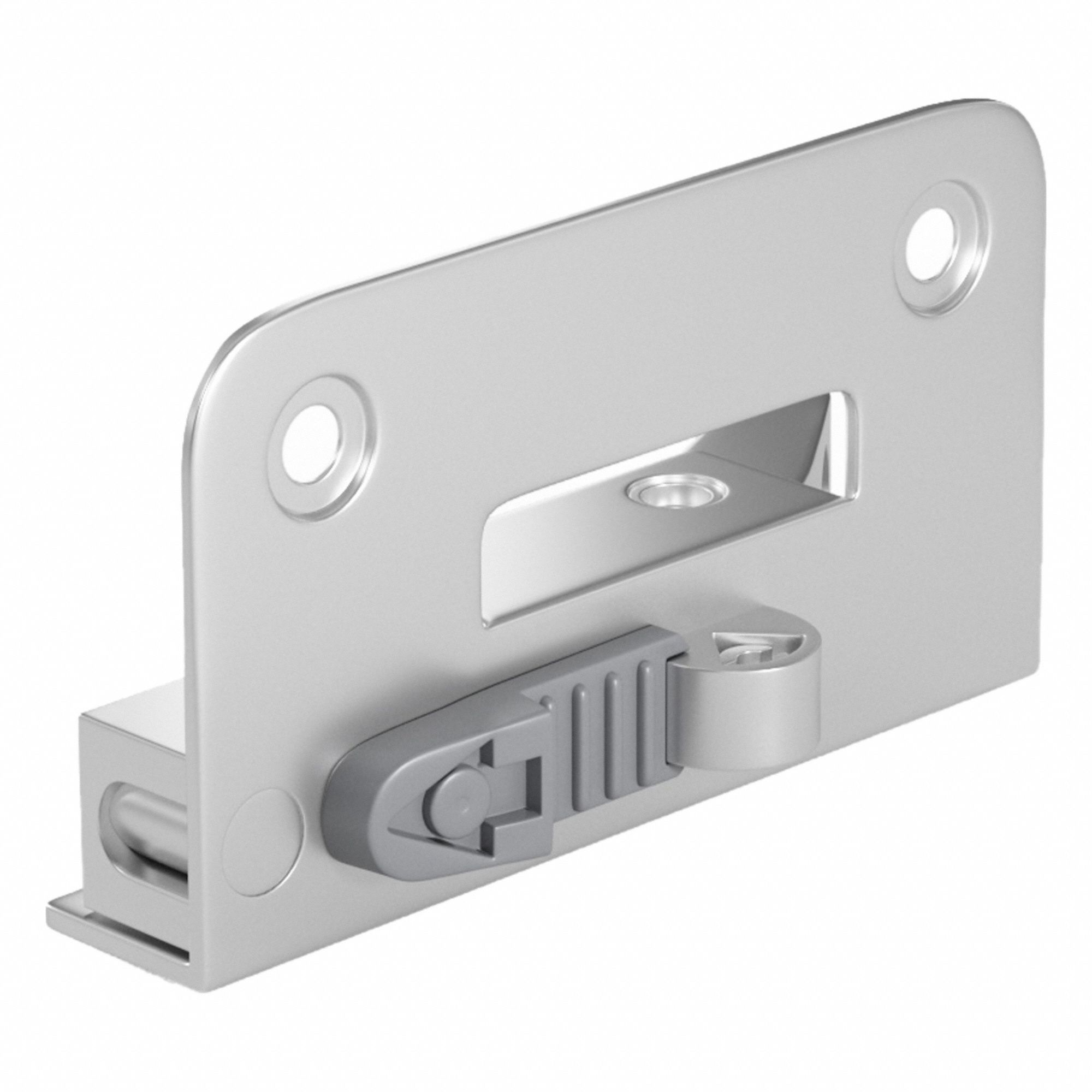 Window Opening Control Device: Flat, 2 3/8 in Lg, 1 11/32 in Wd, Right-Hand, Polished