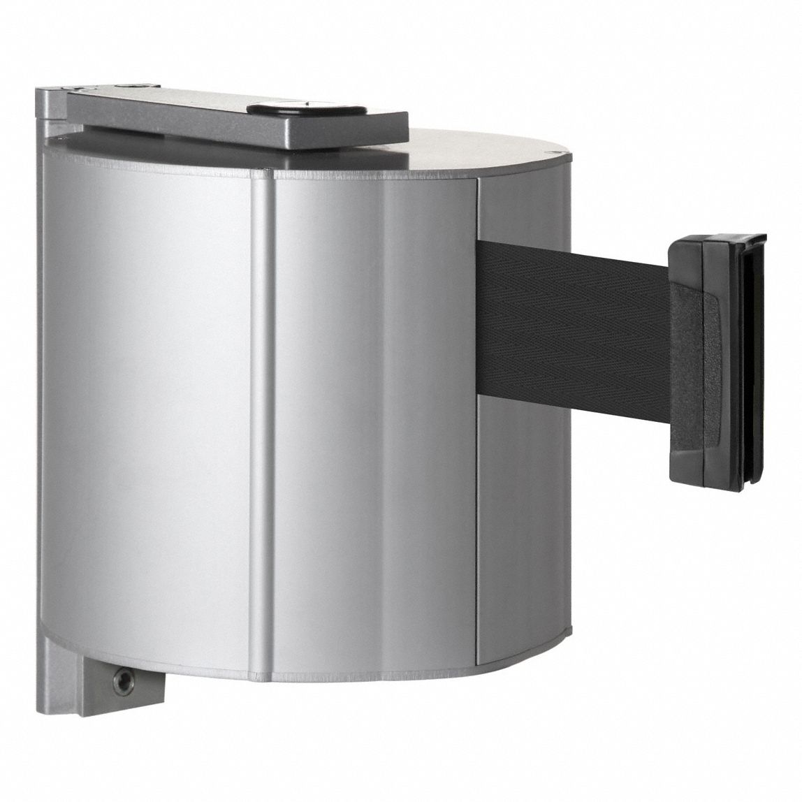 Retractable Belt Barrier, Brushed Nickel