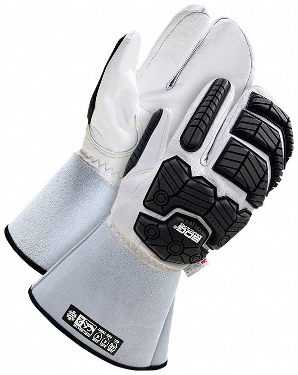 BDG, M, ANSI Cut Level A6, Leather Mitts 806K655095011M Grainger