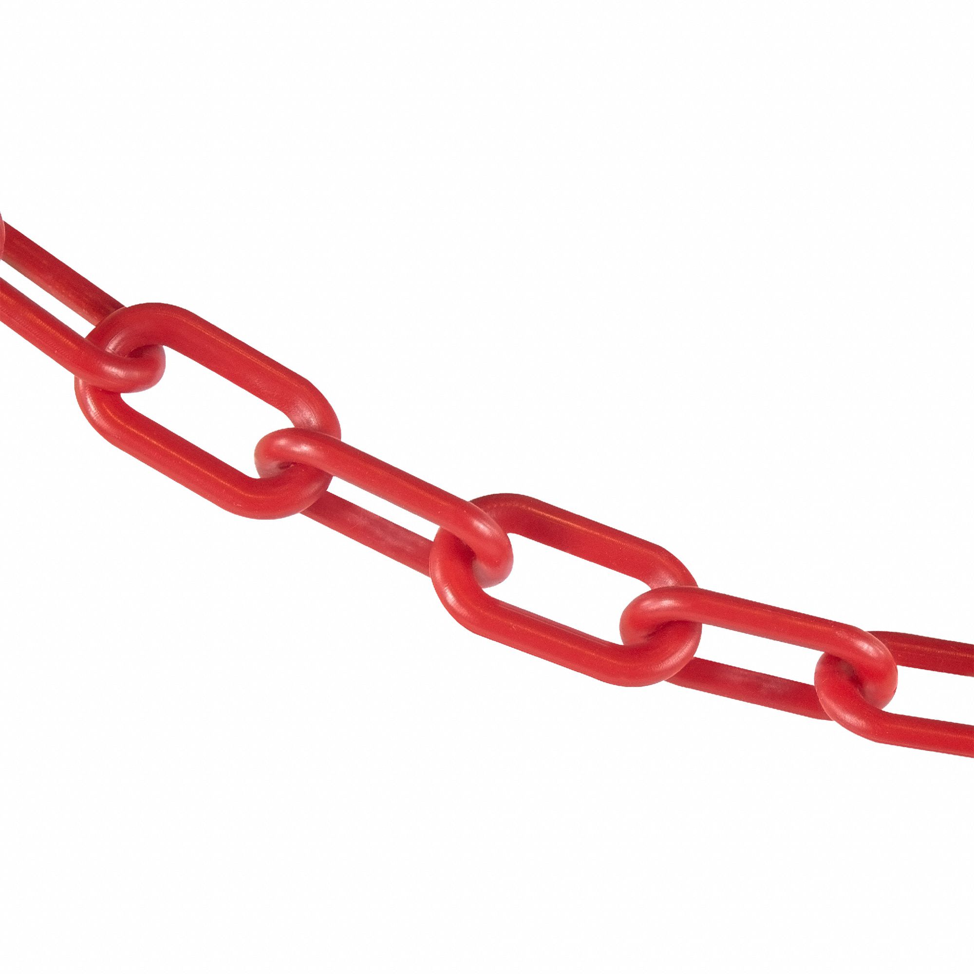 2IN PLASTIC CHAIN RED 100FT