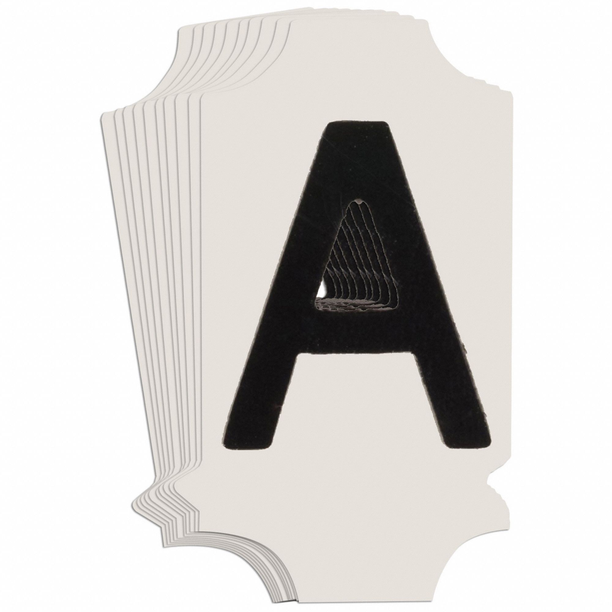 LetterLabel, Polyester, 1-3/4inH, 1inW, PK10