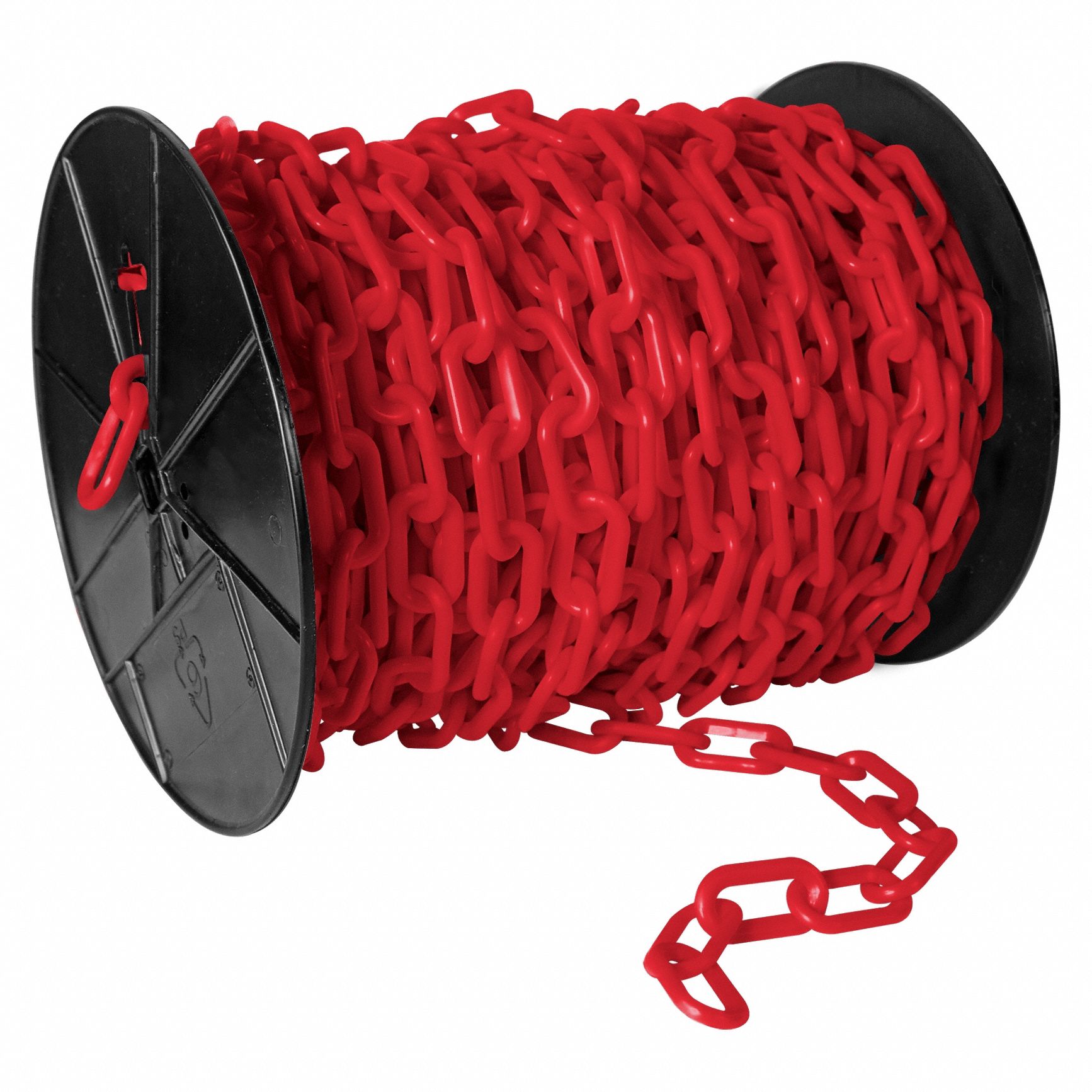 CHAIN PLASTIC #8 RED REEL 2 X 125