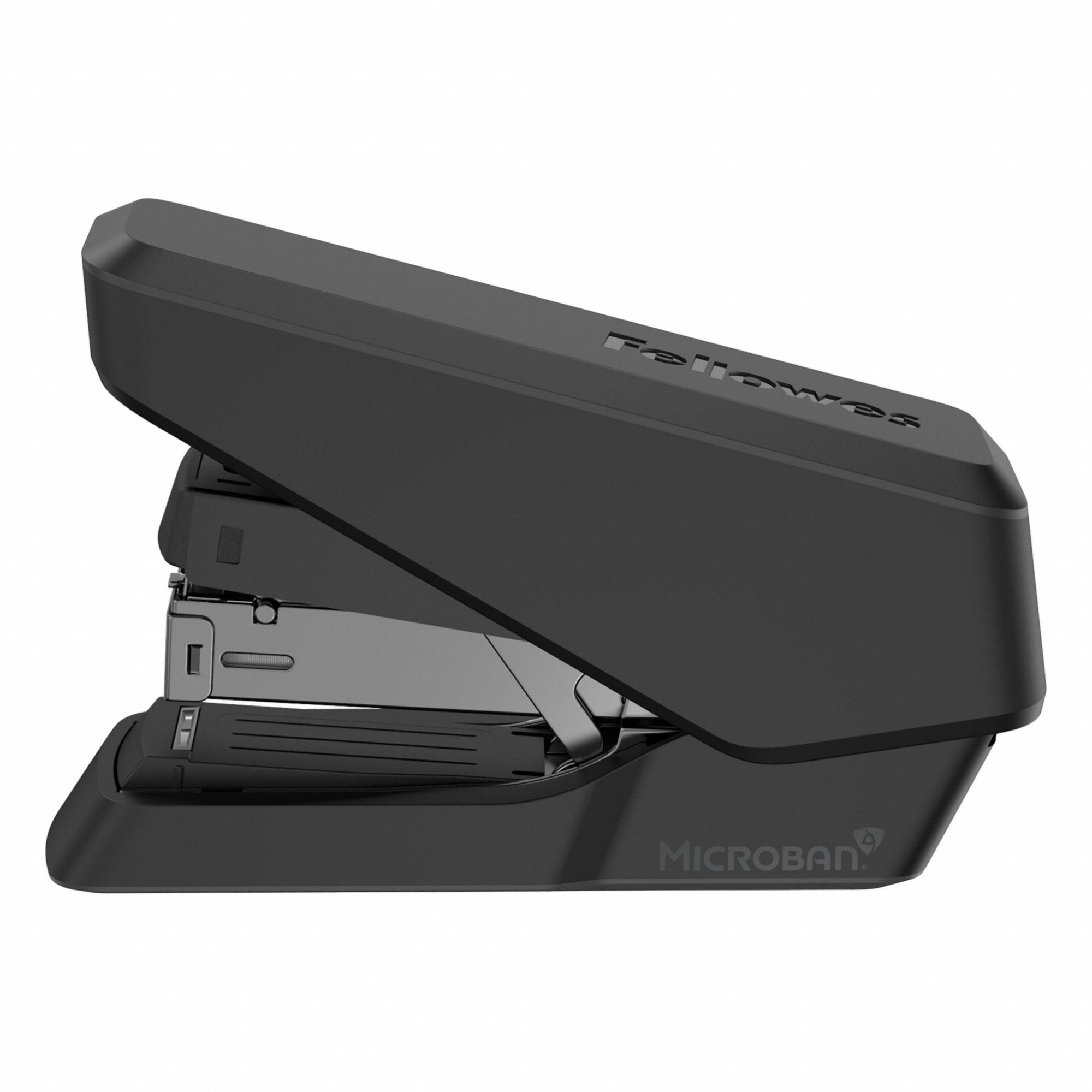 Manual Stapler: 40 Sheet Capacity, 5 1/4 in Throat Dp - Max, 105 Staple Capacity, Black