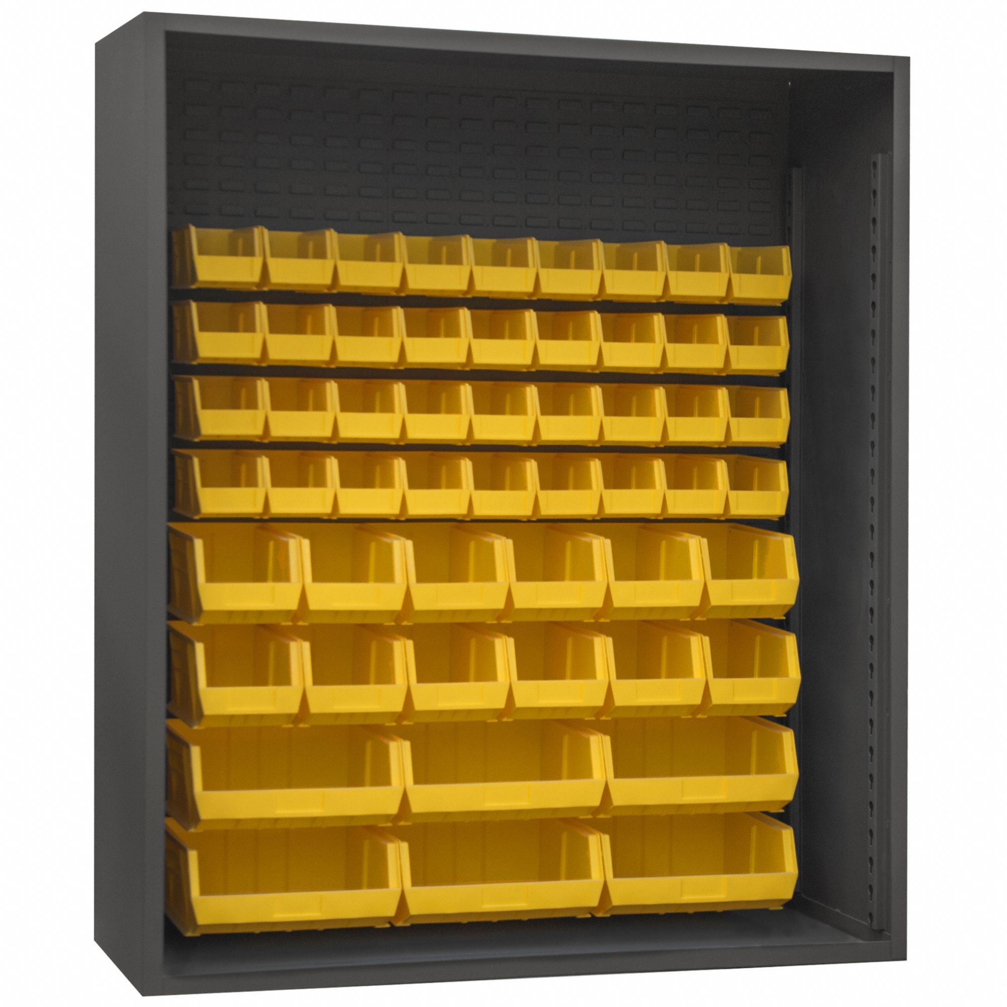 BIN CABINET,54 YELLOW BINS