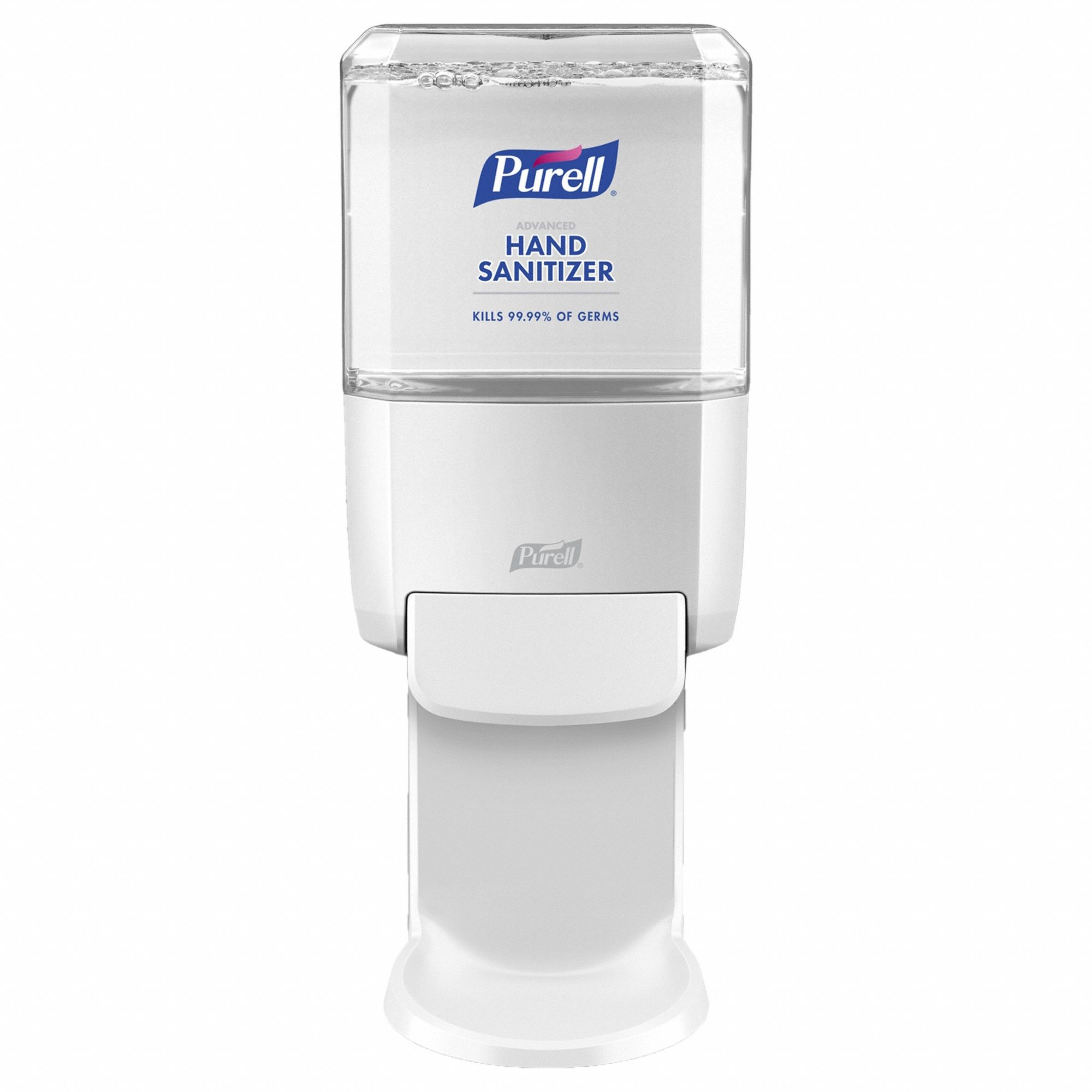 HAND SANITIZER DISPENSER, MANUAL, ES4 SERIES, WHITE, GLOSSY, 1,200 ML REFILL SIZE