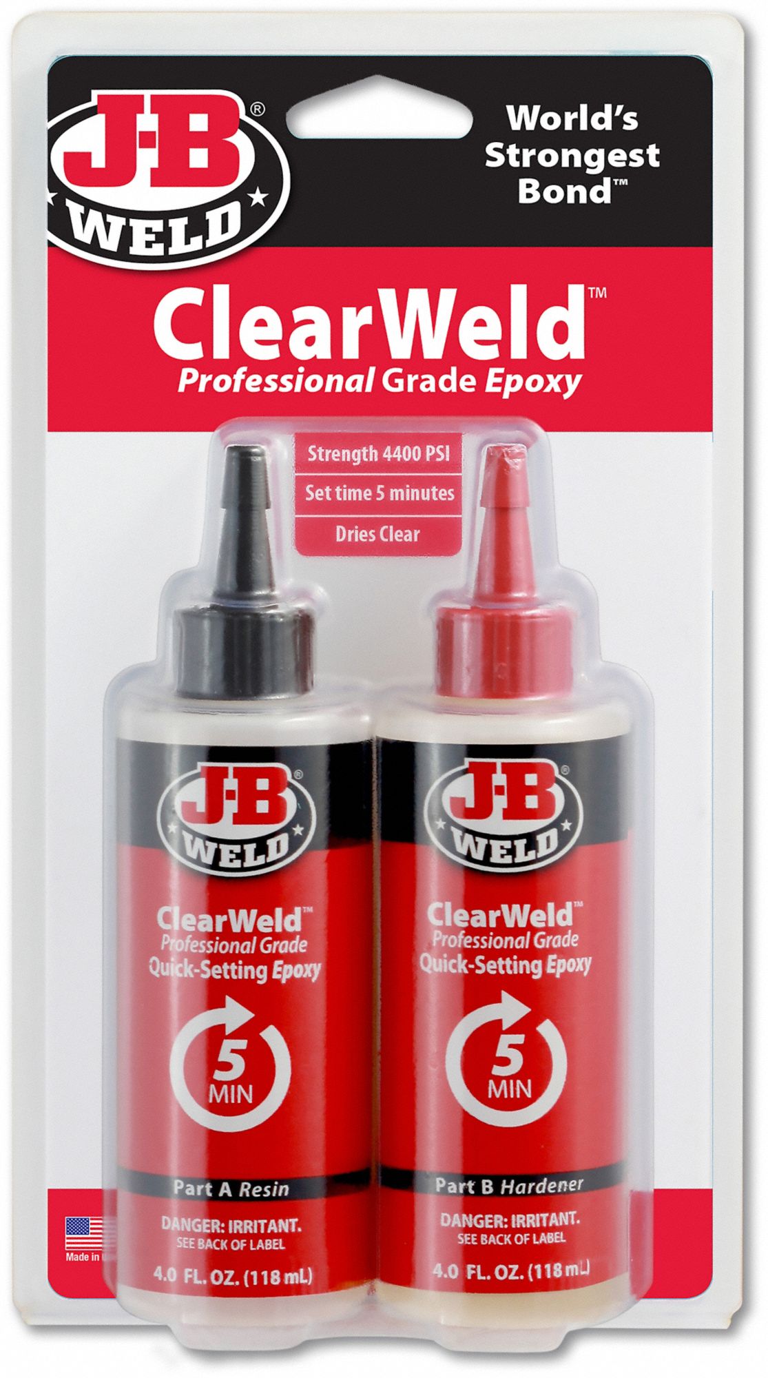 J-B WELD, ClearWeld, Ambient Cured, Epoxy Adhesive - 60NJ56|50240 ...