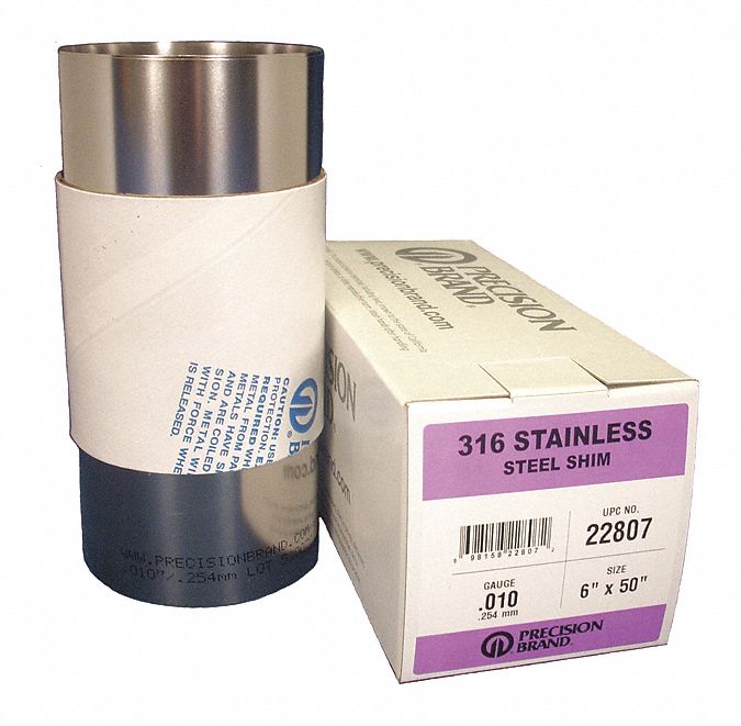 Shim Stnless Steel 316 .020 x 12 x 100 