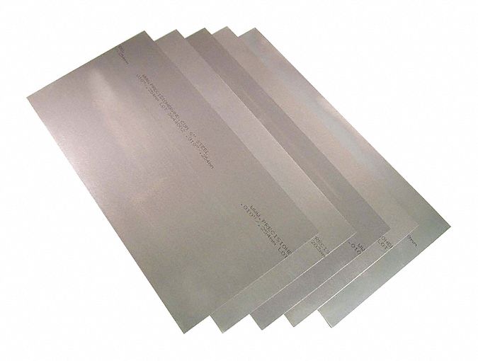 PRECISION BRAND Steel Shim Stock Sheet, 10081010 Grade, 0.009 in