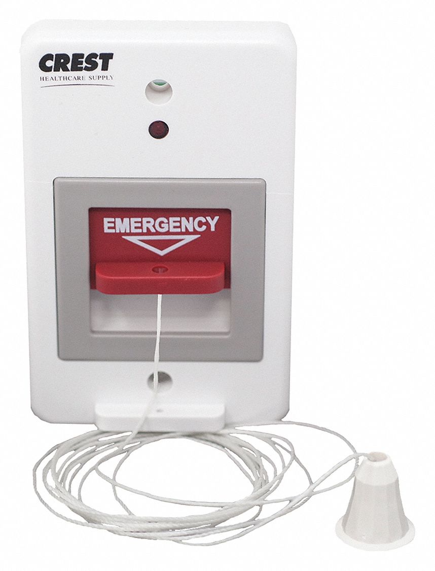 Pullcord Station: 2 3/4 in Overall Wd, 24V AC/DC, 5700