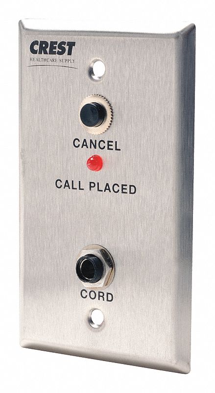 Patient Station: Compatible with Nurse Call System, 2 3/4 in Overall Wd