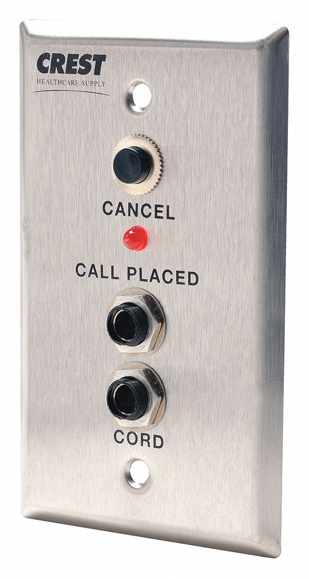 Patient Station: Compatible with Nurse Call System, 2 3/4 in Overall Wd