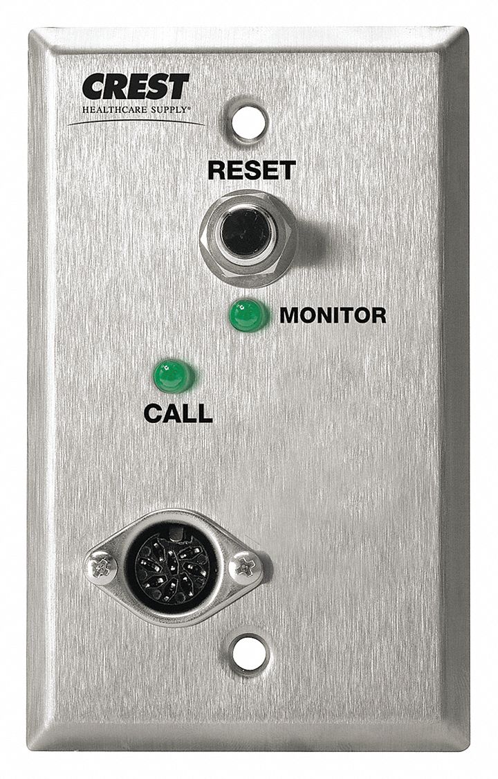 Patient Station: Compatible with Nurse Call System, 2 3/4 in Overall Wd
