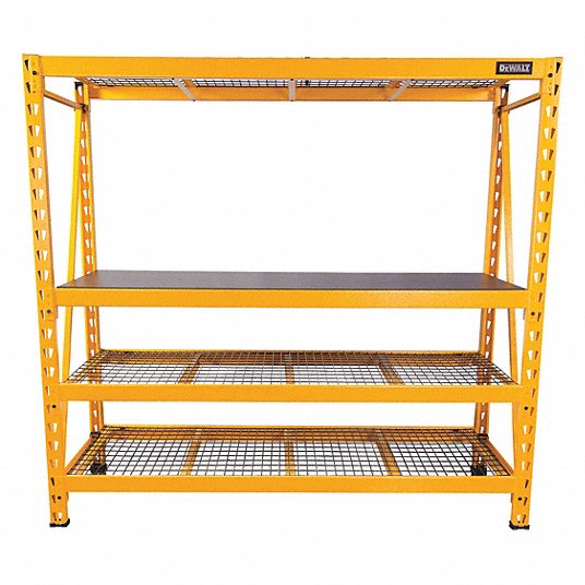 Industrial Storage Rack,4 Shelf,6 ft: Standalone, Heavy-Duty, 77 in x 24 in x 72 in