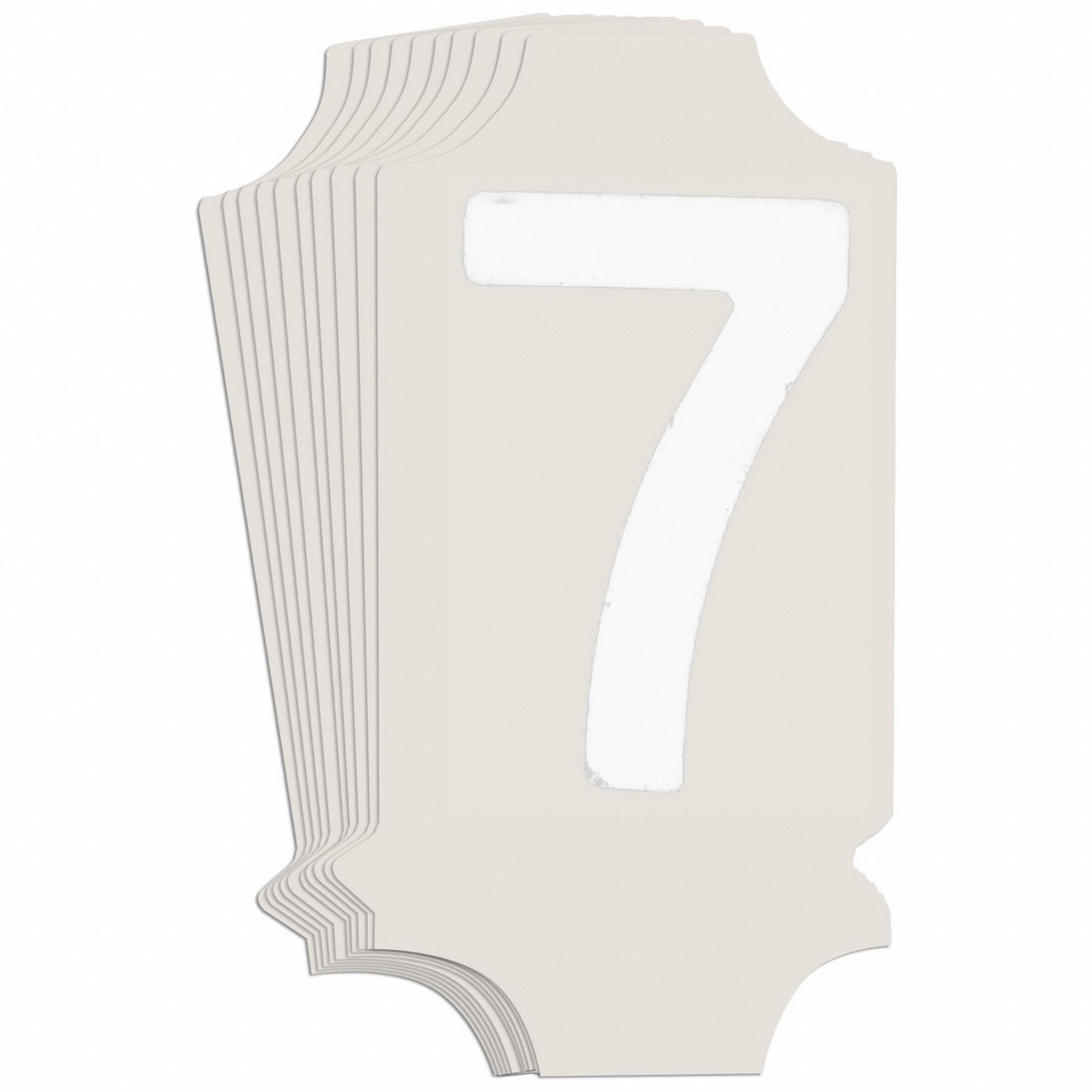 NumberLabel, 1-3/4inH, 7/8inW, PK10