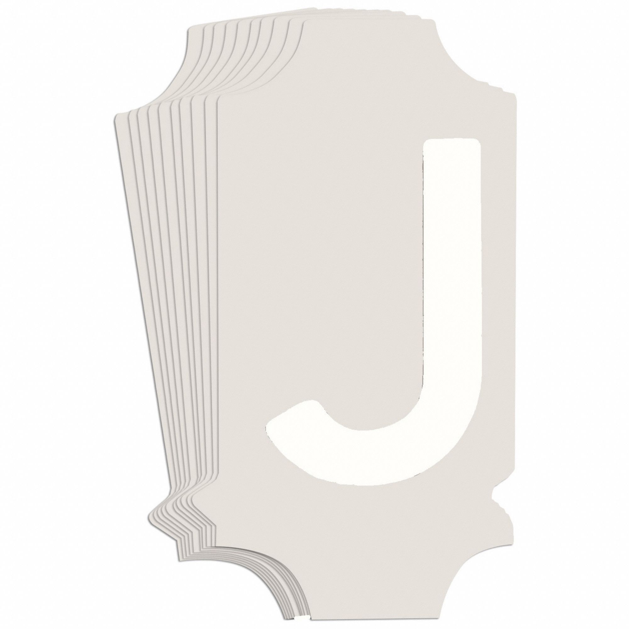 LetterLabel, 1-3/4inH, 7/8inW, PK10