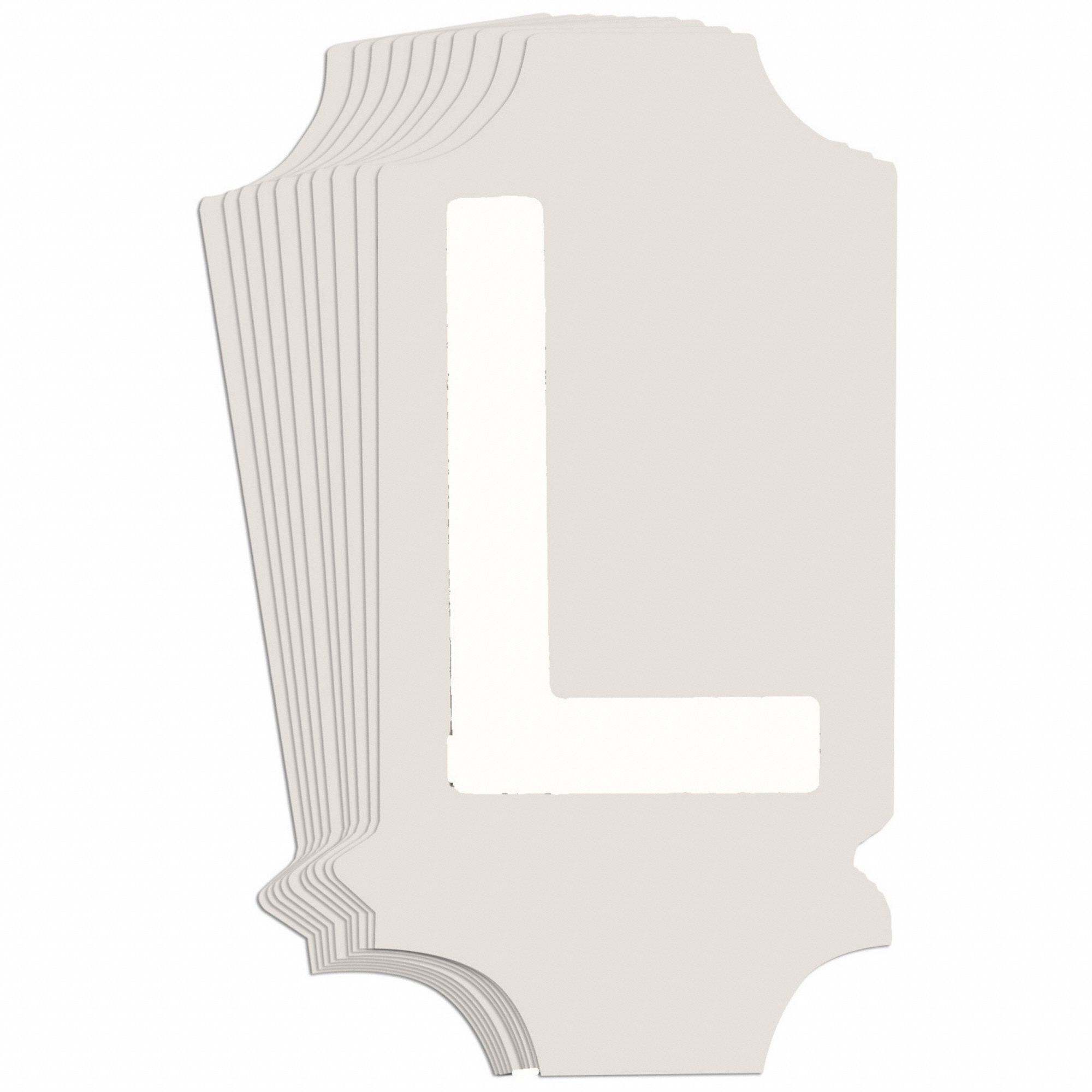 LetterLabel, 1-3/4inH, 7/8inW, PK10