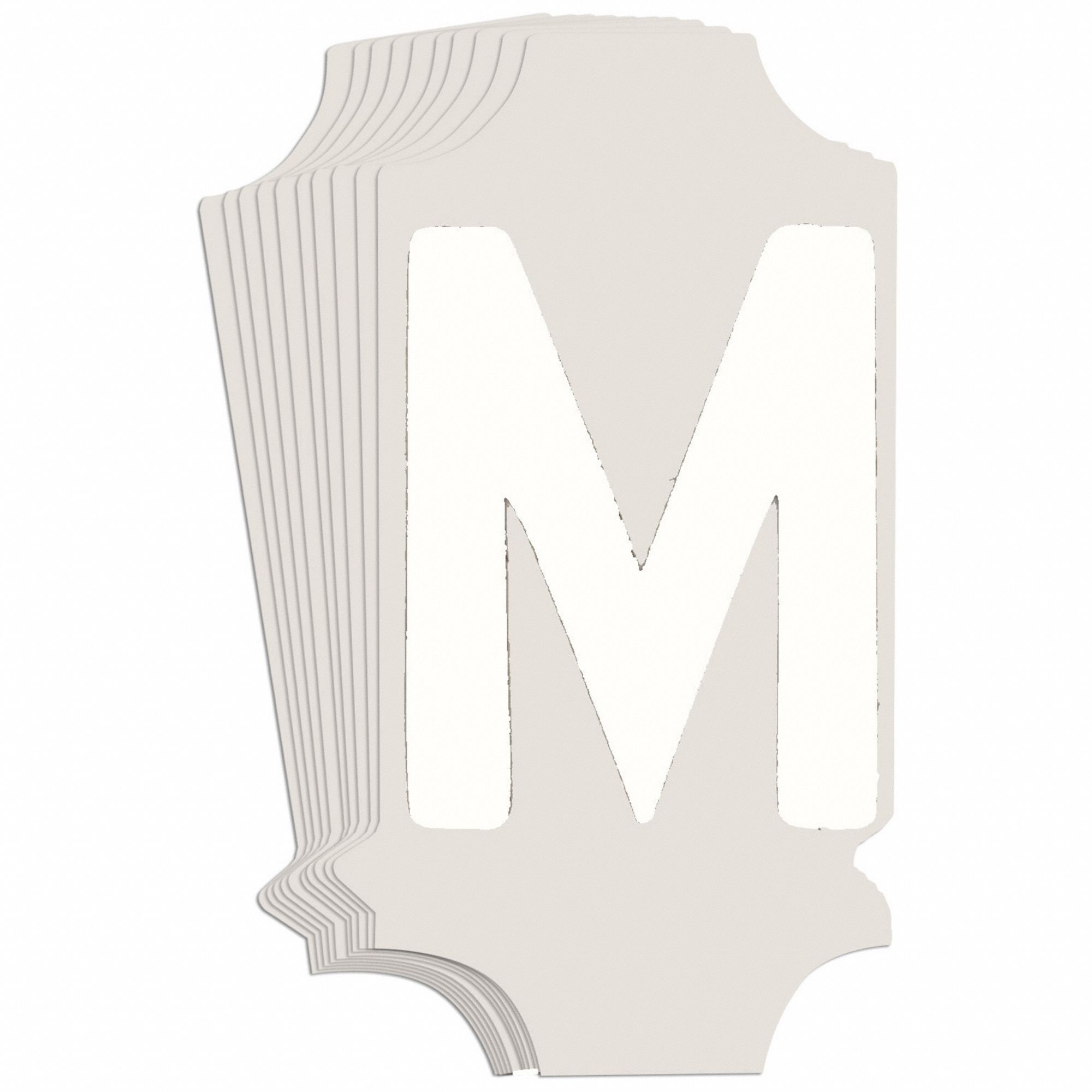 LetterLabel, Polyester, 1-3/4inH, 1inW, PK10