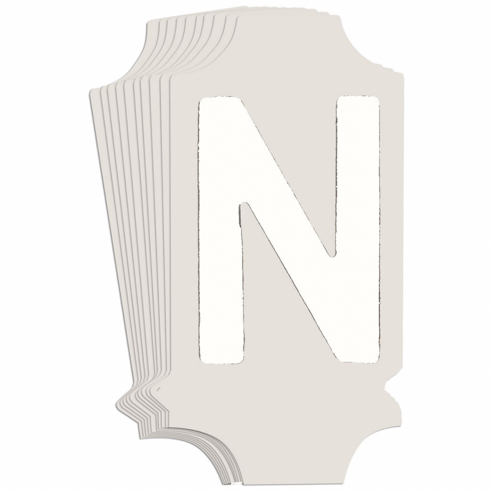 LetterLabel, 1-3/4inH, 7/8inW, PK10