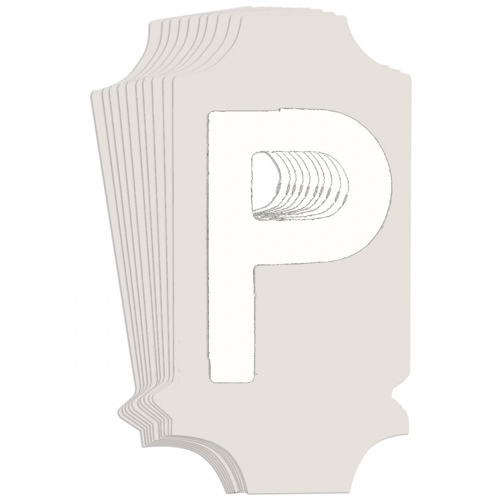 LetterLabel, 1-3/4inH, 7/8inW, PK10