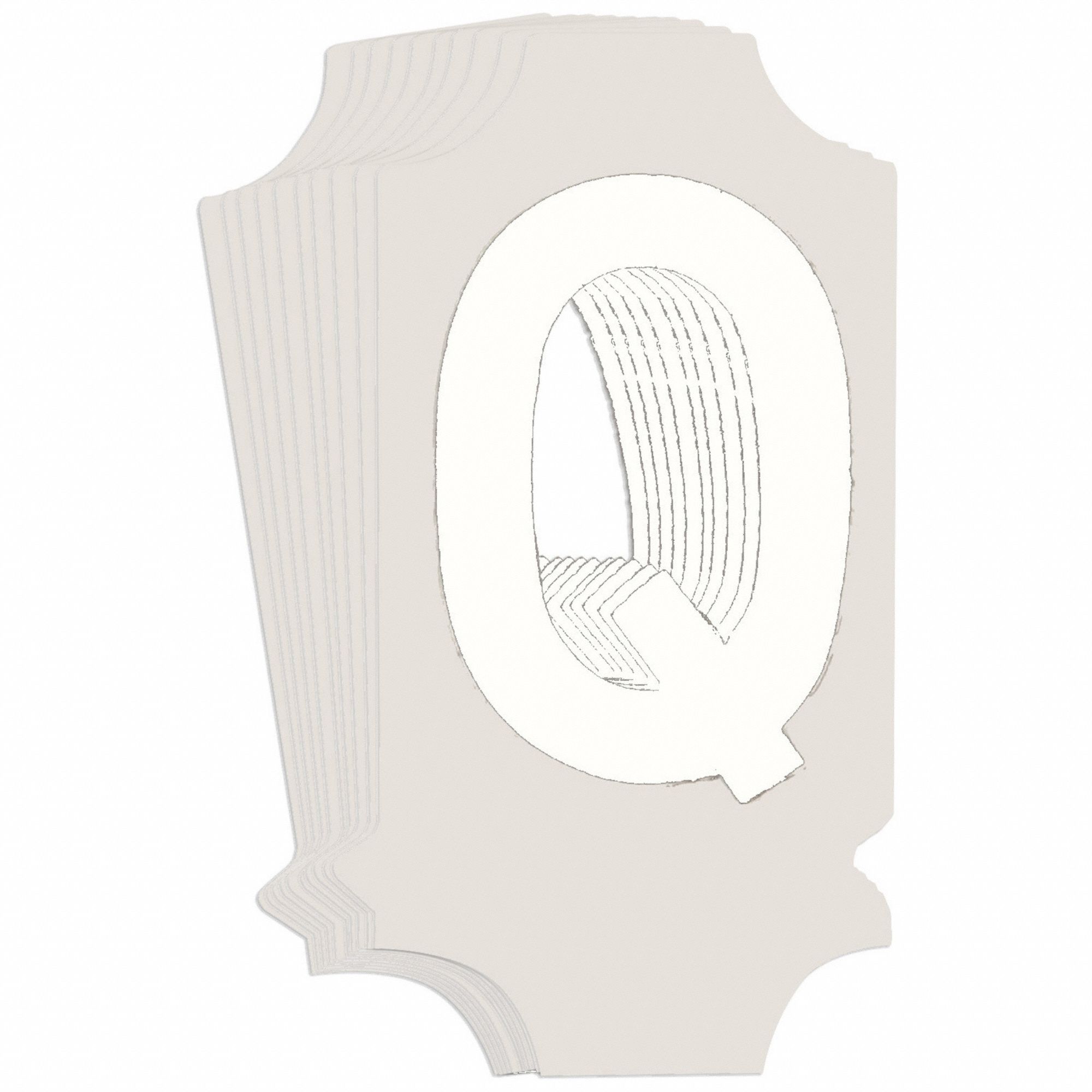 LetterLabel, 1-3/4inH, 7/8inW, PK10