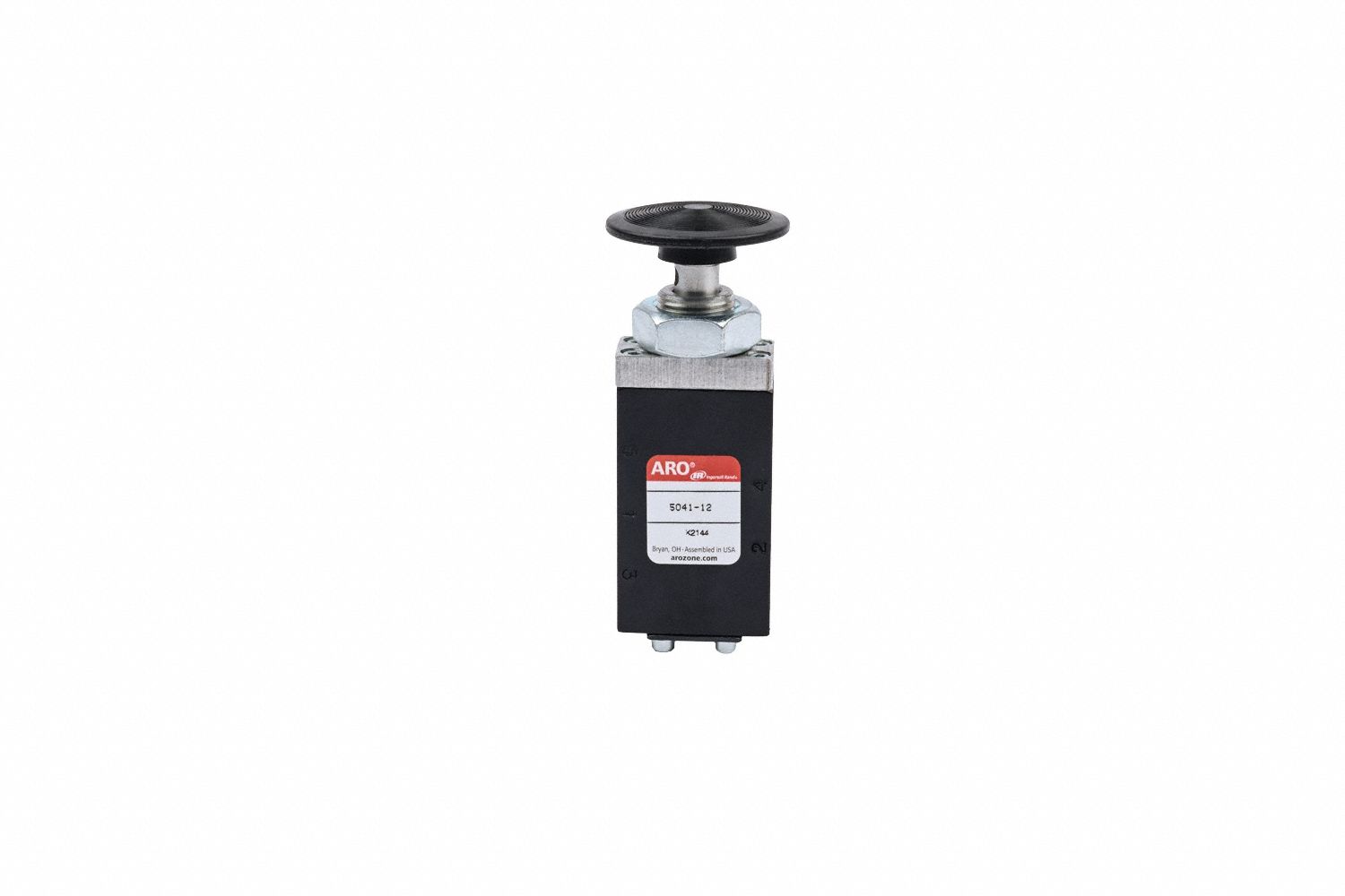 Manual Air Control Valve: 50, Four-Way / Two-Position, Button, Black, 16 scfm Flow Rate - Max
