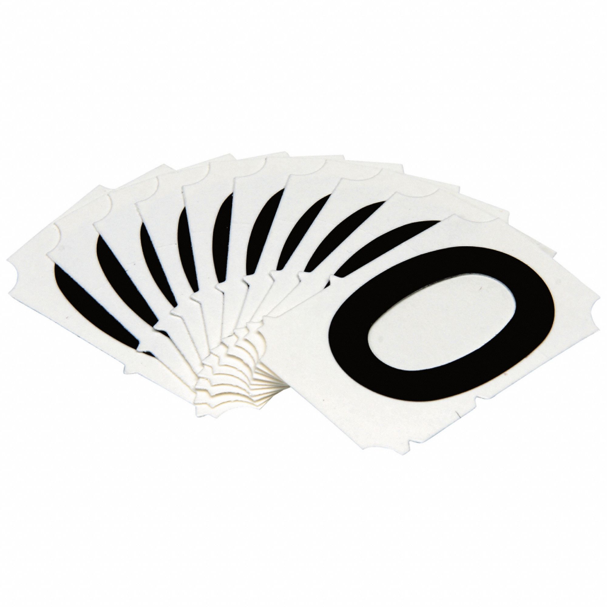 NumberLabel, Polyester, 2inH, 1-3/4inW, PK10
