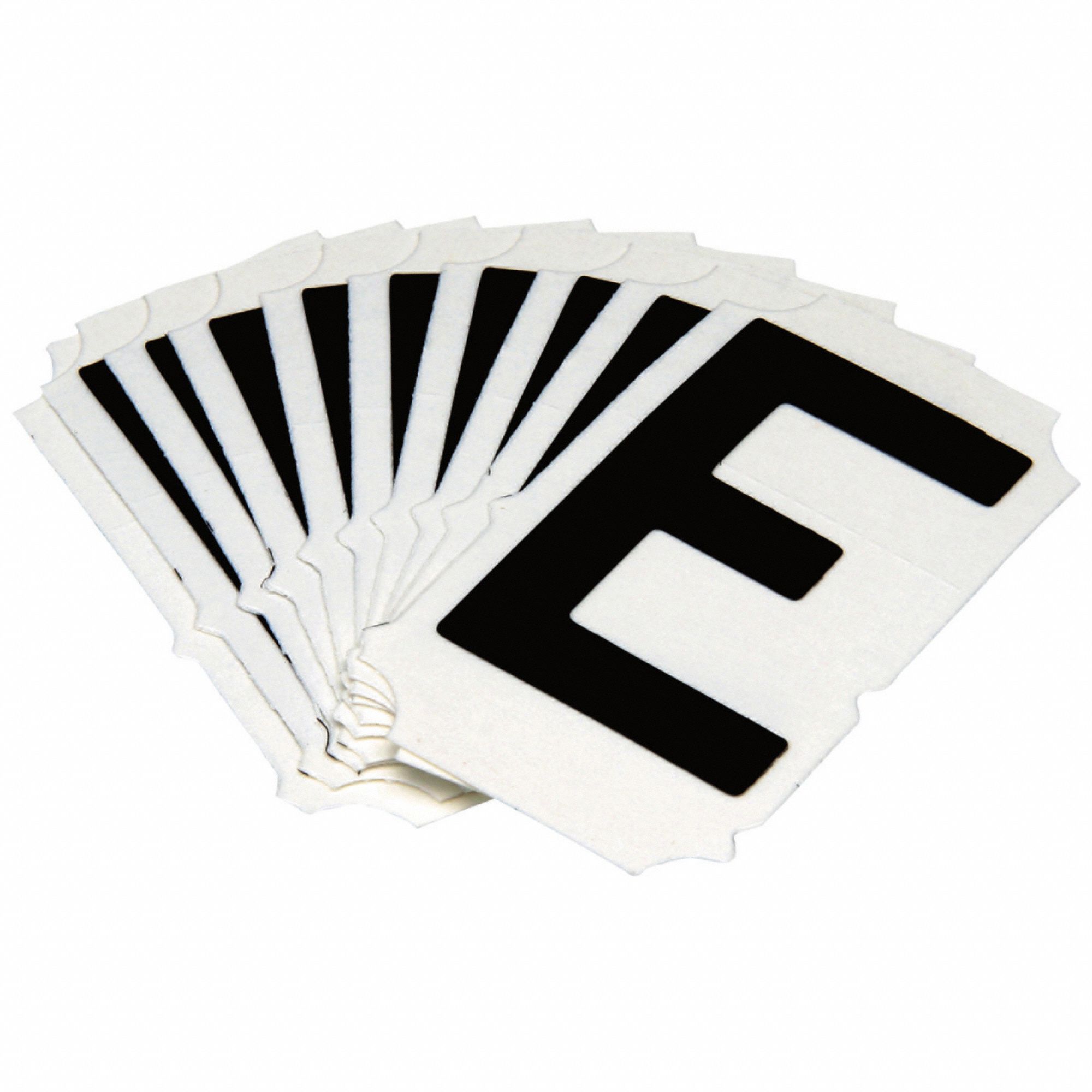 LetterLabel, Polyester, 2inH, 1-1/2inW, PK10