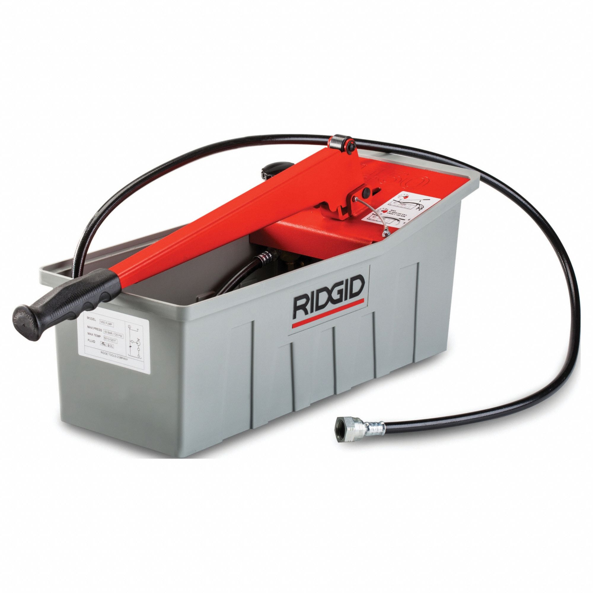 RIDGID, Plastic, 725 psi Max. Discharge Pressure, Pressure Test