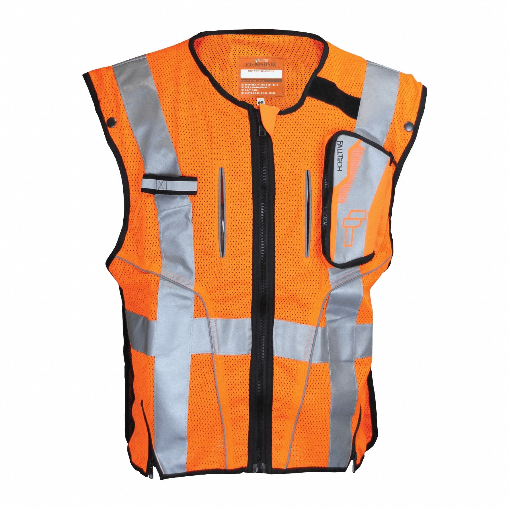 Construction Safety Vest, Orange, L/XL
