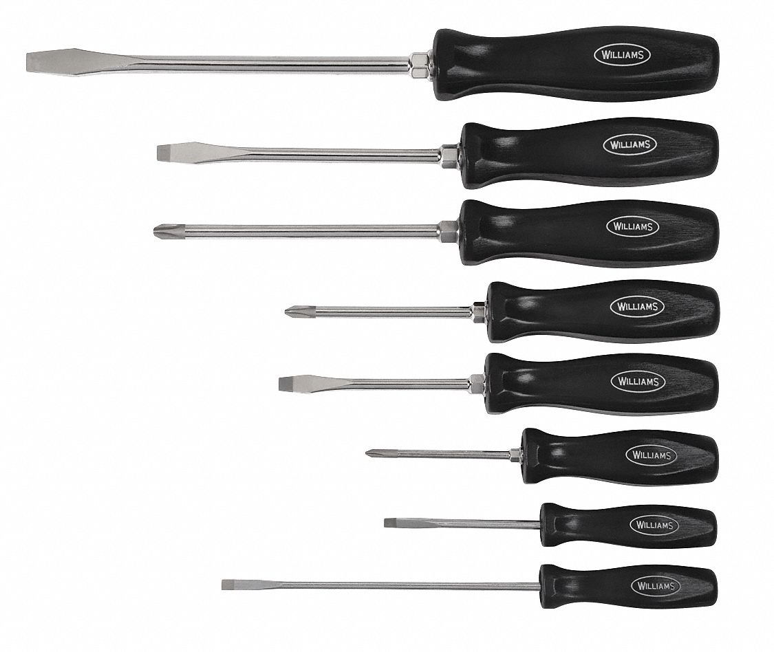 WILLIAMS, Screwdriver Set 505U93100P8MD Grainger