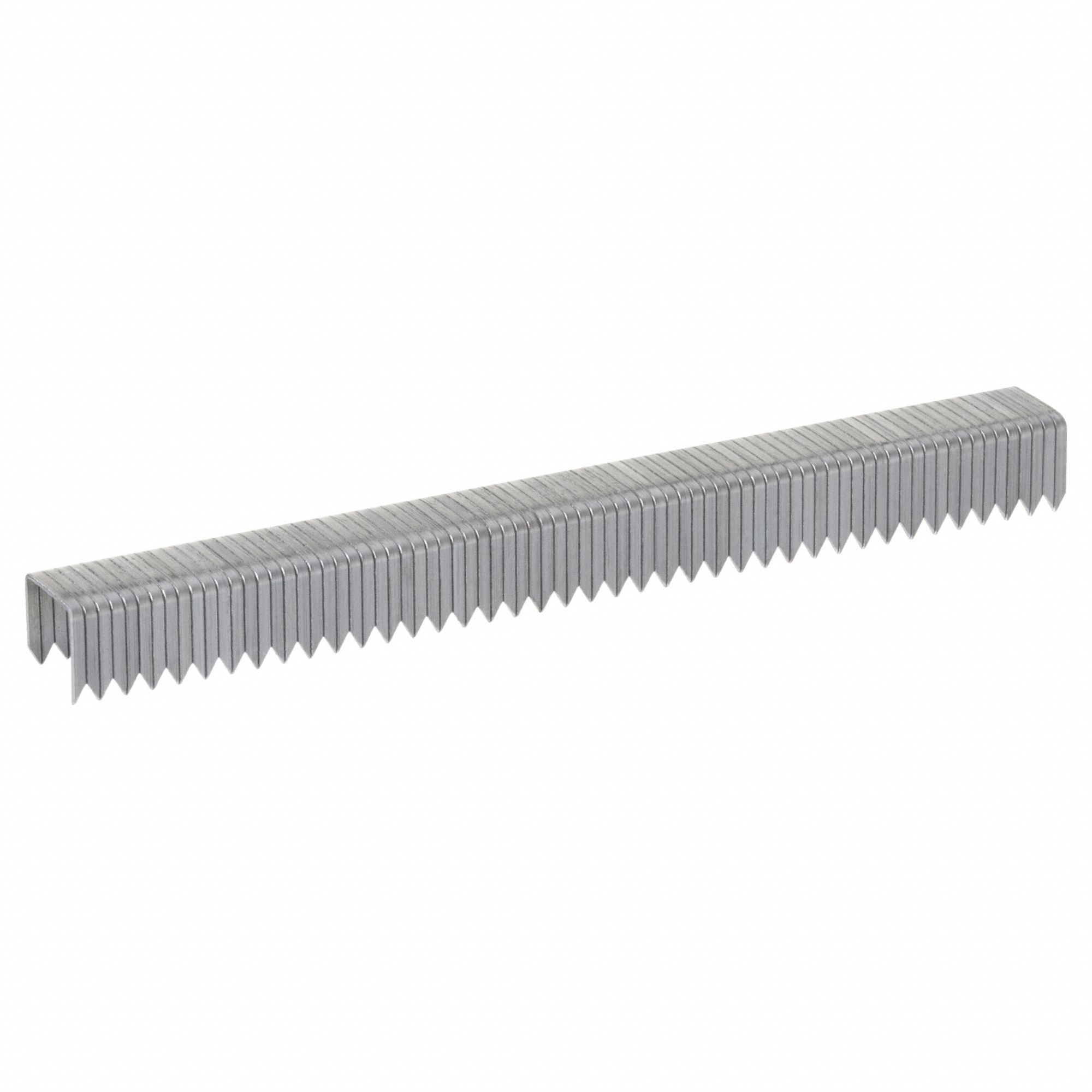 Flat Crown Staples, 18 ga, PK1250: Heavy Duty Staple, 3/8 in Crown Wd, 3/8 in Leg Lg, 1, 250 PK